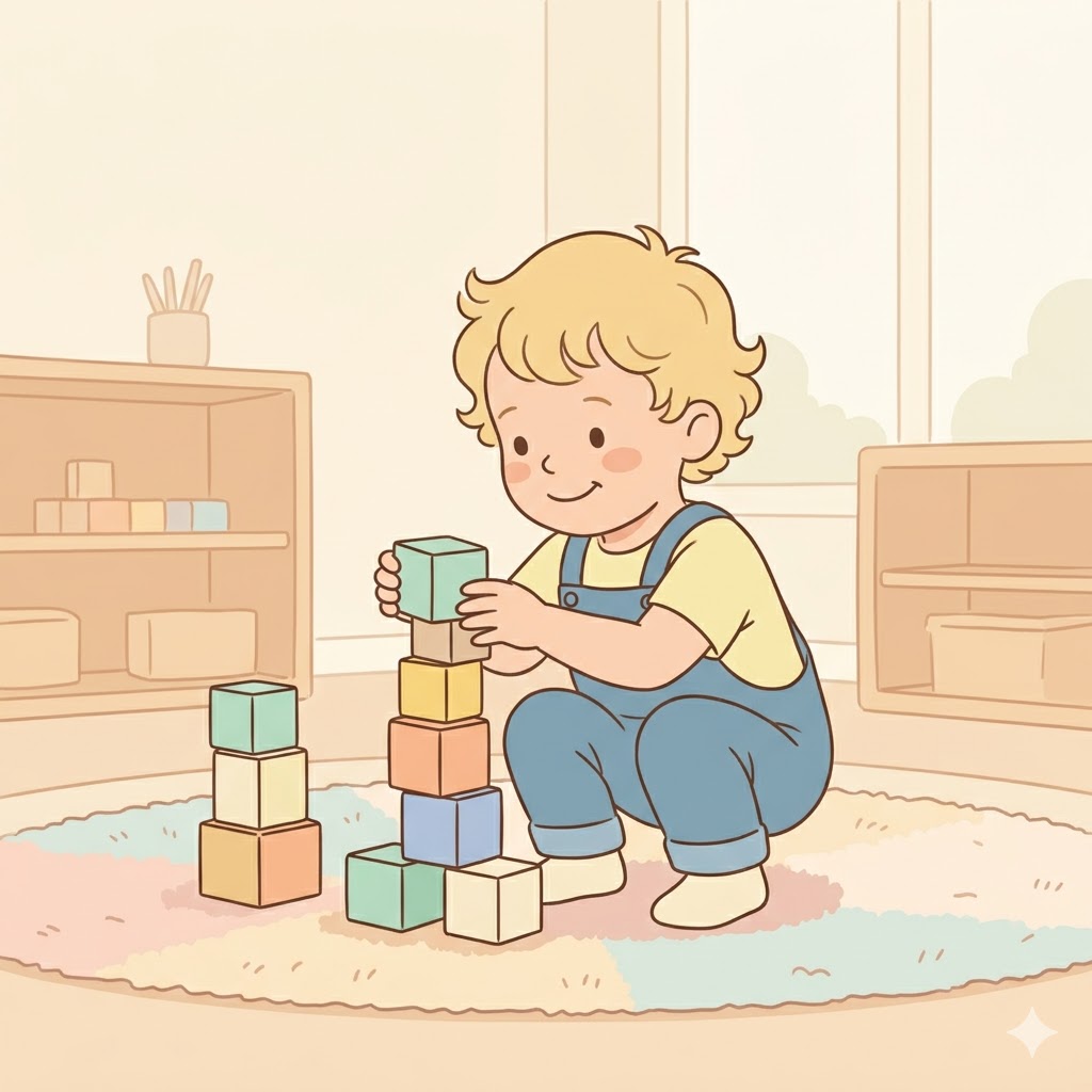 Creative activities setup with developmental tools