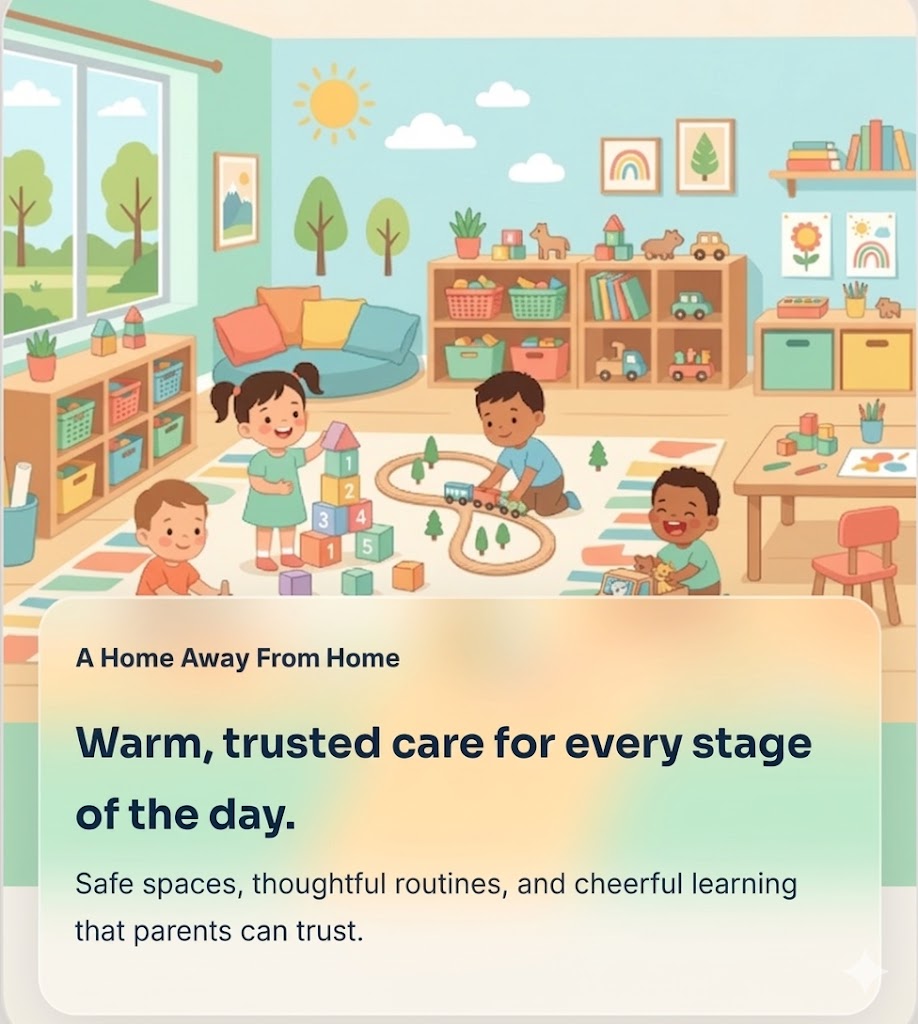 Beetle Day Care Classroom Setup featuring educational games and play area